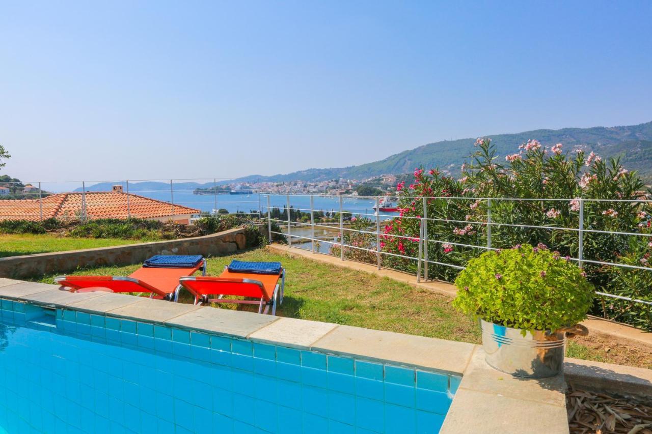 Skiathos Seaview Villa With Pool Punta エクステリア 写真
