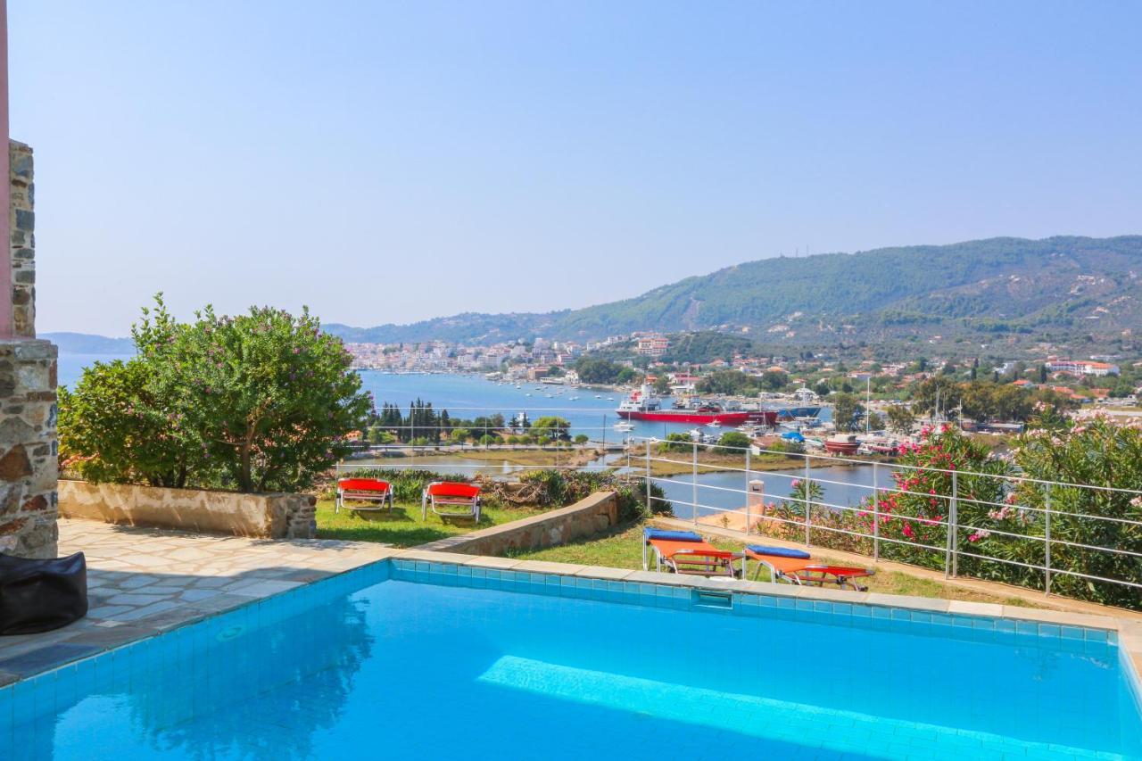 Skiathos Seaview Villa With Pool Punta エクステリア 写真