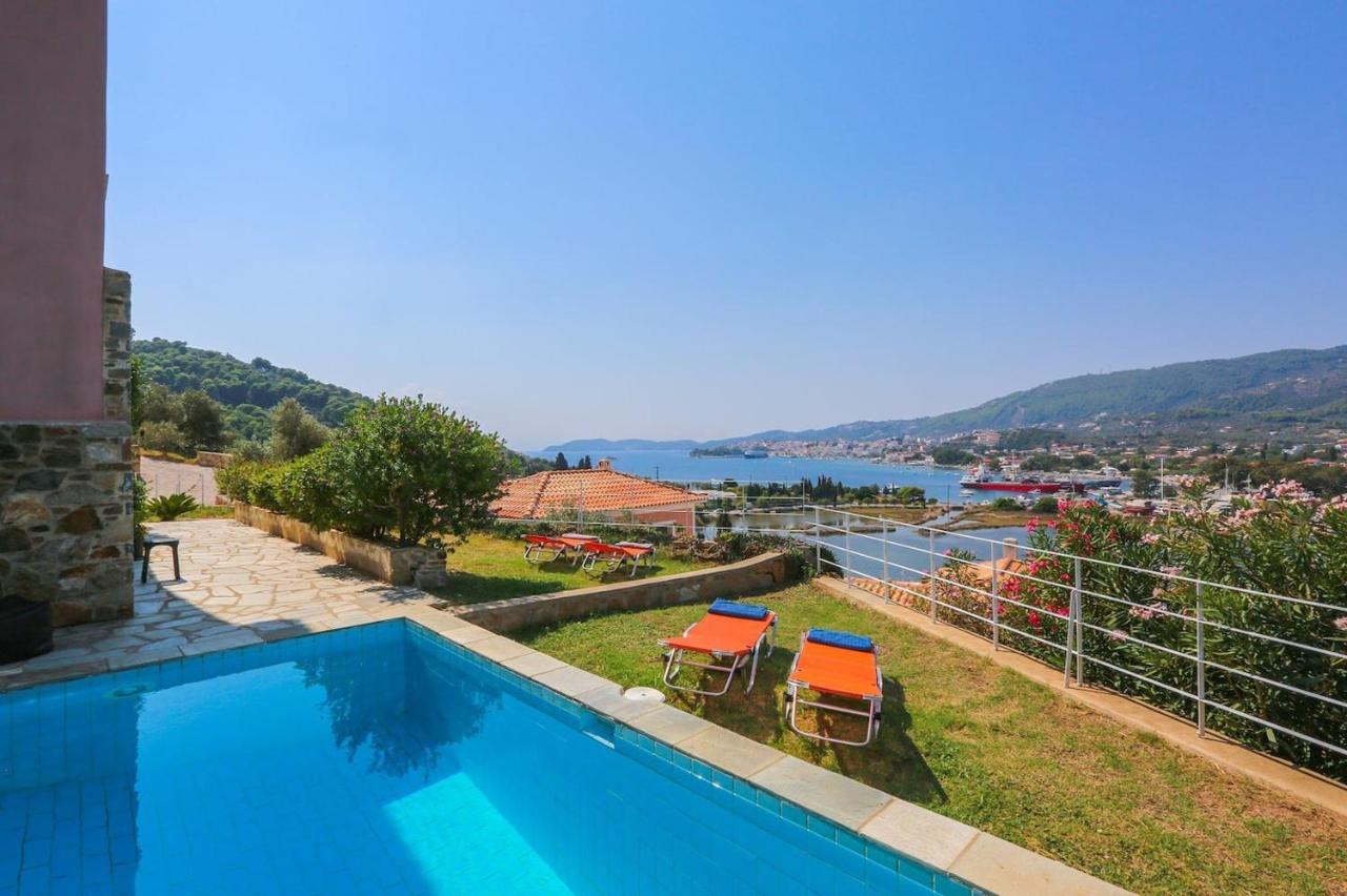 Skiathos Seaview Villa With Pool Punta エクステリア 写真