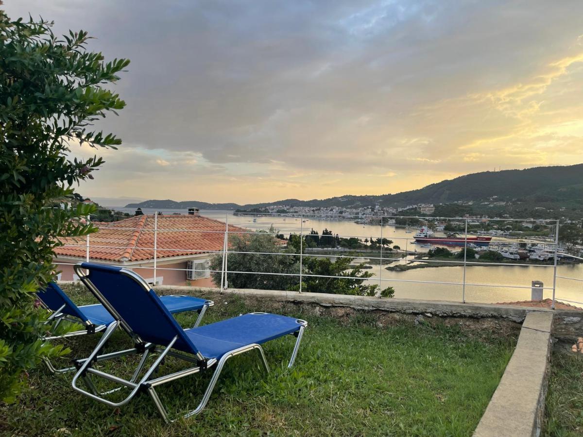 Skiathos Seaview Villa With Pool Punta エクステリア 写真